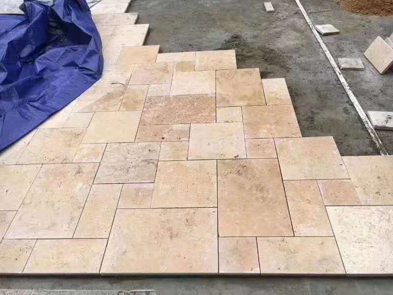 Exterior antique beige travertine ivory french versailles Exterior antique beige travertine ivory french versailles